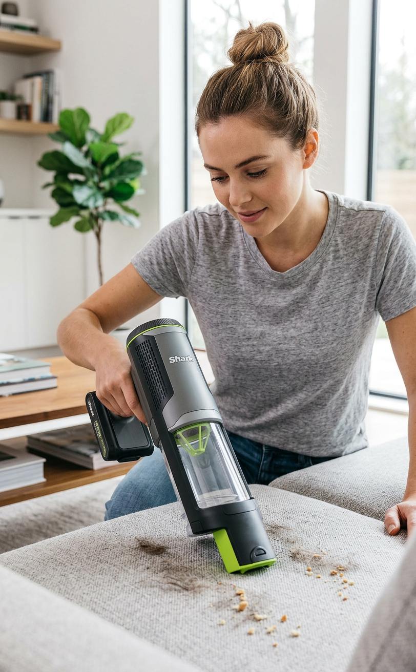 Shark PowerBoost Cordless Handheld Vacuum — compact, powerful, and perfect for cars, yachts, and home use
